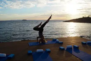 sunset yoga canyon ranch exercise program savasana