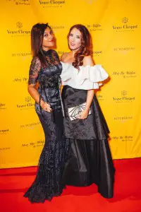 The Style Traveller and lorna luxe halloween party Veuve Clicquot