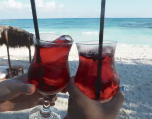 Hotel Esencia Tulum welcome drink