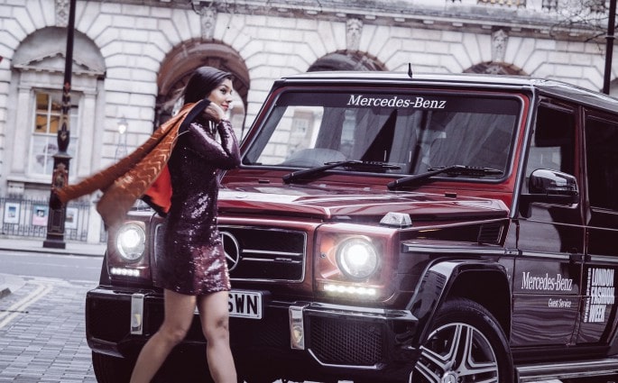 Bonnie Rakhit Style Traveller Merecedes London Fashion Week