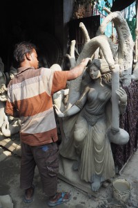 Kumartuli sculptors avenue Kolkata the artist
