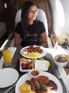 victor private jet breakfast Bonnie rakhit