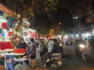 Hanoi night market fake bags
