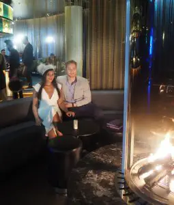 Bonnie Rakhit style traveller W Hotel bar and fireplace