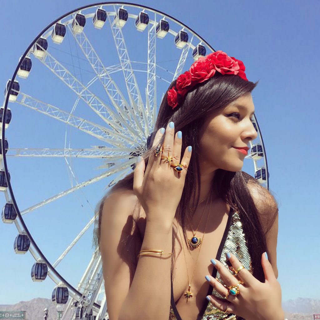 Bonnie Rakhit Coachella ferris wheel