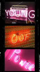 Amanda wakeley Evie de haan royal academy 250th anniversary pop up party neon artworks
