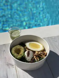 organic healthy meals from Bowl Mykonos on the Helios Fitness retreat