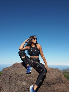 climbing mount Teide tenerife stylish sports wear Bonnie Rakhit