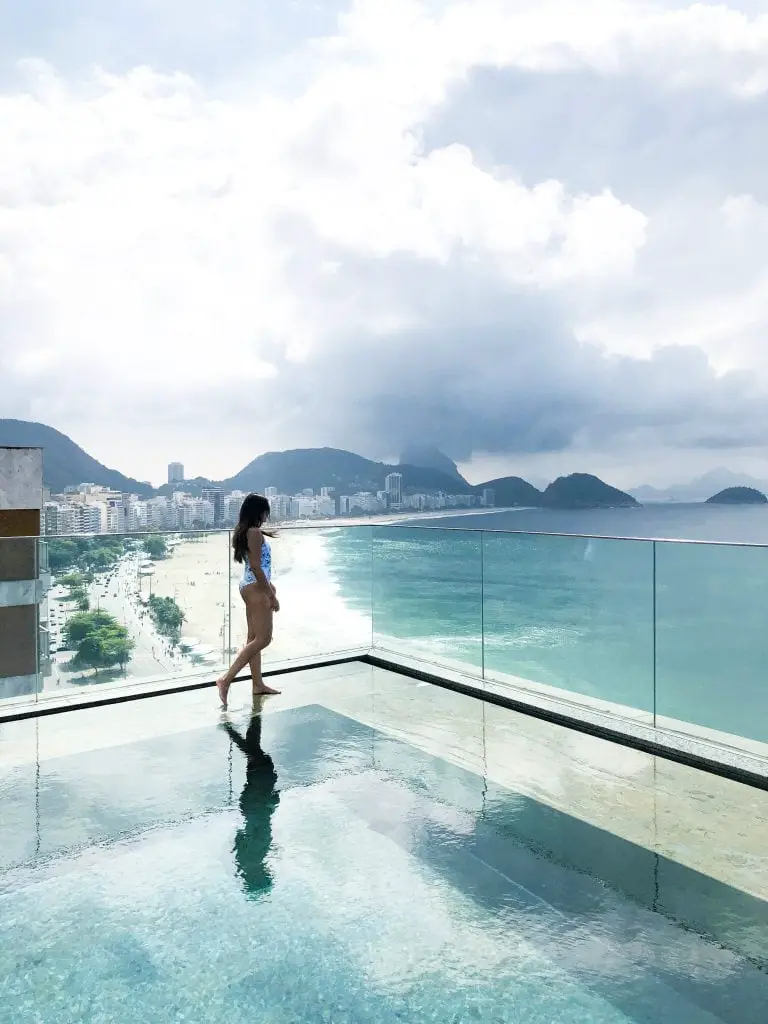world's best rooftop pool at Miramar by Windsor Rio de Janeiro Brazil Bonnie rakhit style traveller