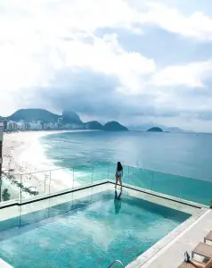 stunning rooftop pool at Miramar by Windsor Rio de Janeiro Brazil Bonnie rakhit style traveller