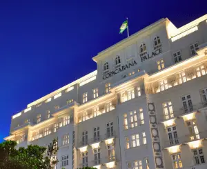 Belmond Copacabana Palace Hotel, Rio Brazil at night