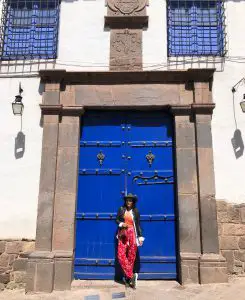 Bonnie Rakhit adventure in Peru, Peruvian architecture and doorway, Cusco