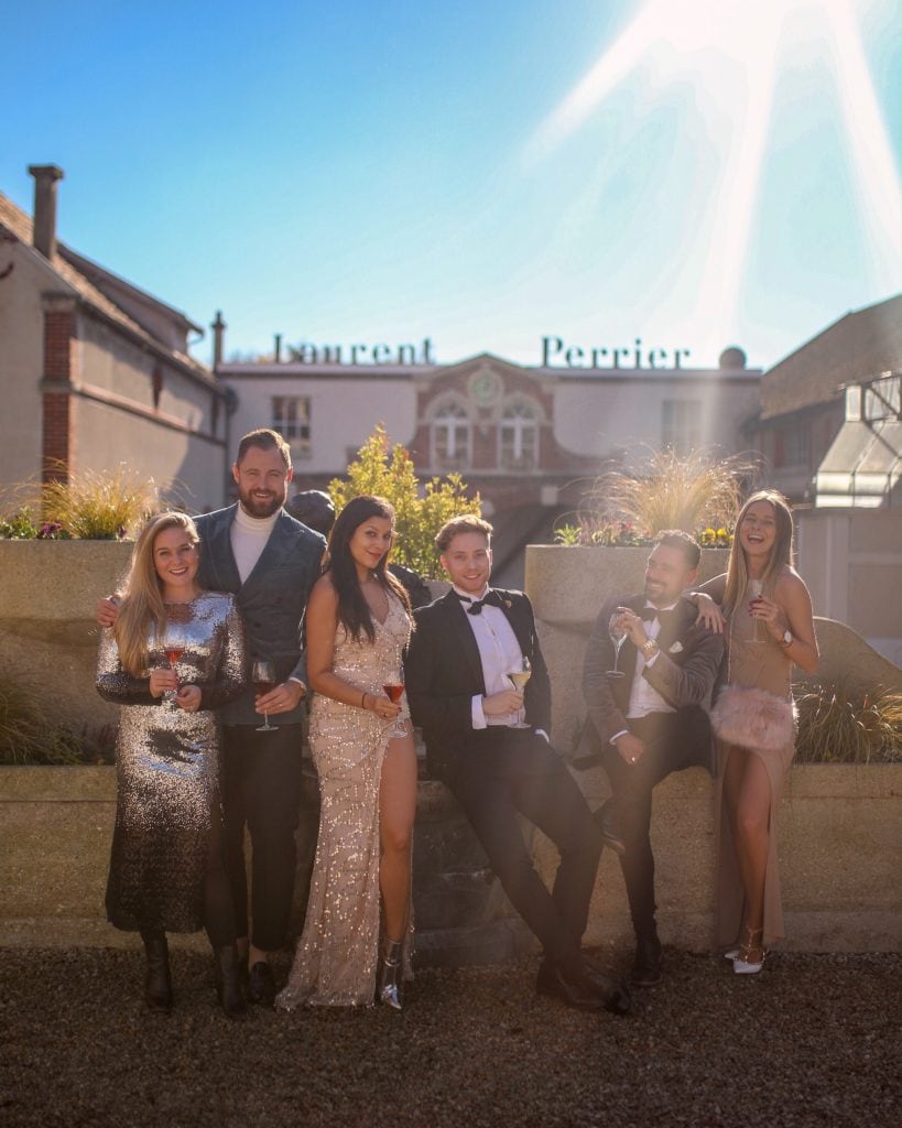 Bonnie Rakhit Laurent perrier Champagne brand ambassadors shot