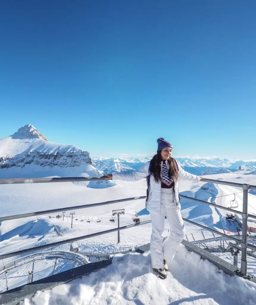 Bonnie Rakhit Gstaad Glacier 3000 skiing Switzerland - The Style Traveller