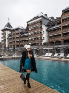 The Alpina Gstaad - Madonna's £17,000 A Night Ski hotel swimming pool Bonnie Rakhit