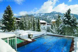ERMITAGE luxury hotels in Gstaad spa outdoor pool