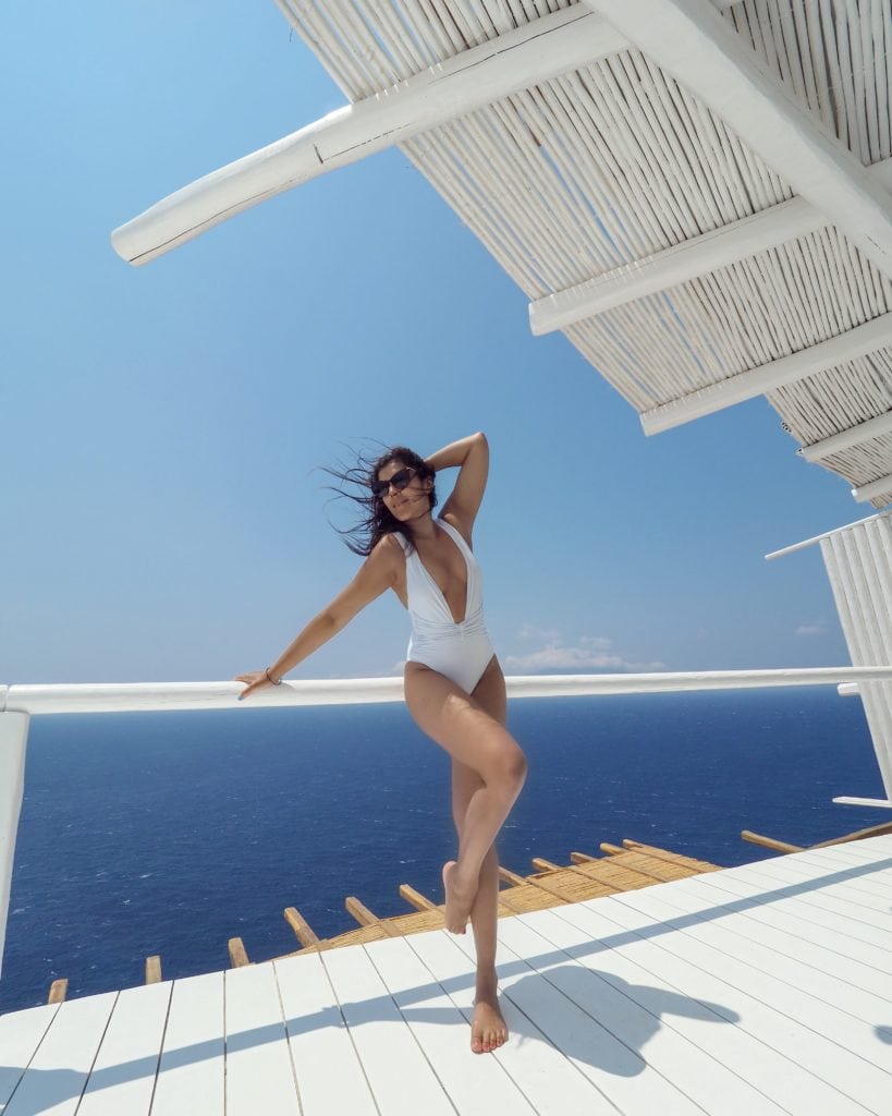 Mykonos greek islands fashion shoot Bonnie Rakhit what to wear