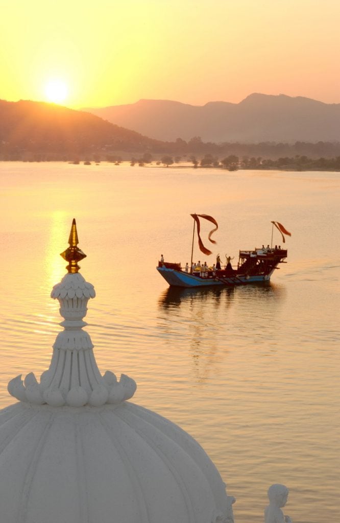 Taj Lake Palace Hotel, Udaipur Bonnie Rakhit marble swimming pool Bonnie Rakhit where to stay India luxury sunset boat lake cruise