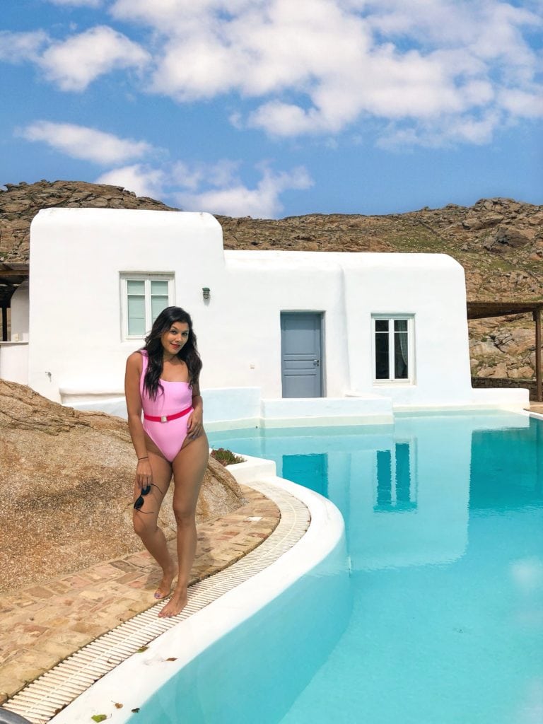 Best swimwear trends summer 2019 Bonnie Rakhit Style Traveller Luxsea Mykonos one piece