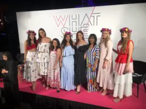 what she said event W Dubai palm womens empowerment zayan fashion show