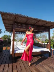 Bonnie Rakhit Atzaro ibiza swimming pool best hotels in Ibiza balinese style interiors day beds