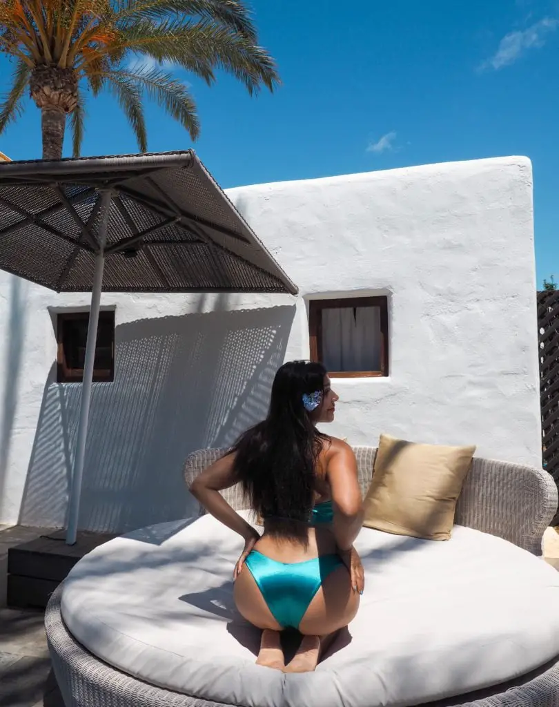 Bonnie Rakhit Atzaro ibiza swimming pool best hotels in Ibiza bikini girl 2