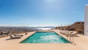 Villa Alaia Kinglike best exclusive luxury villas in Mykonos amazing swimming pools