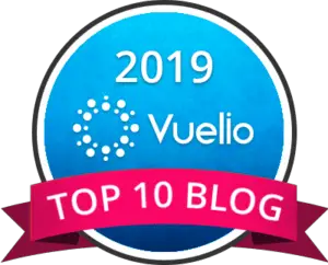 Vuelio Top 10 Blog badge 2019