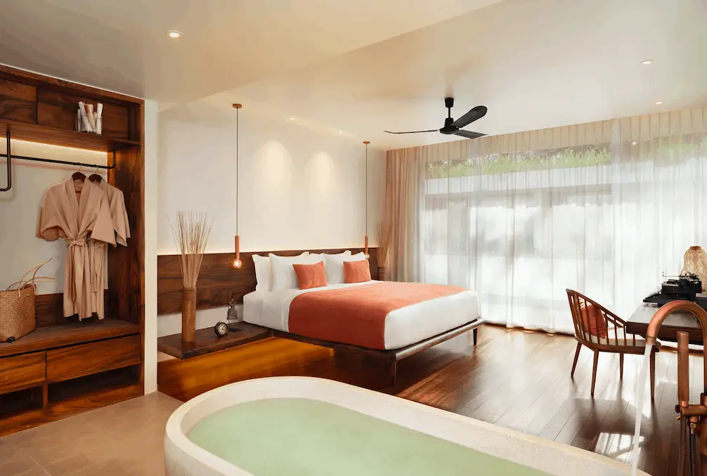 Avani FCC Angkor wat suites and bedroom cambodian interior