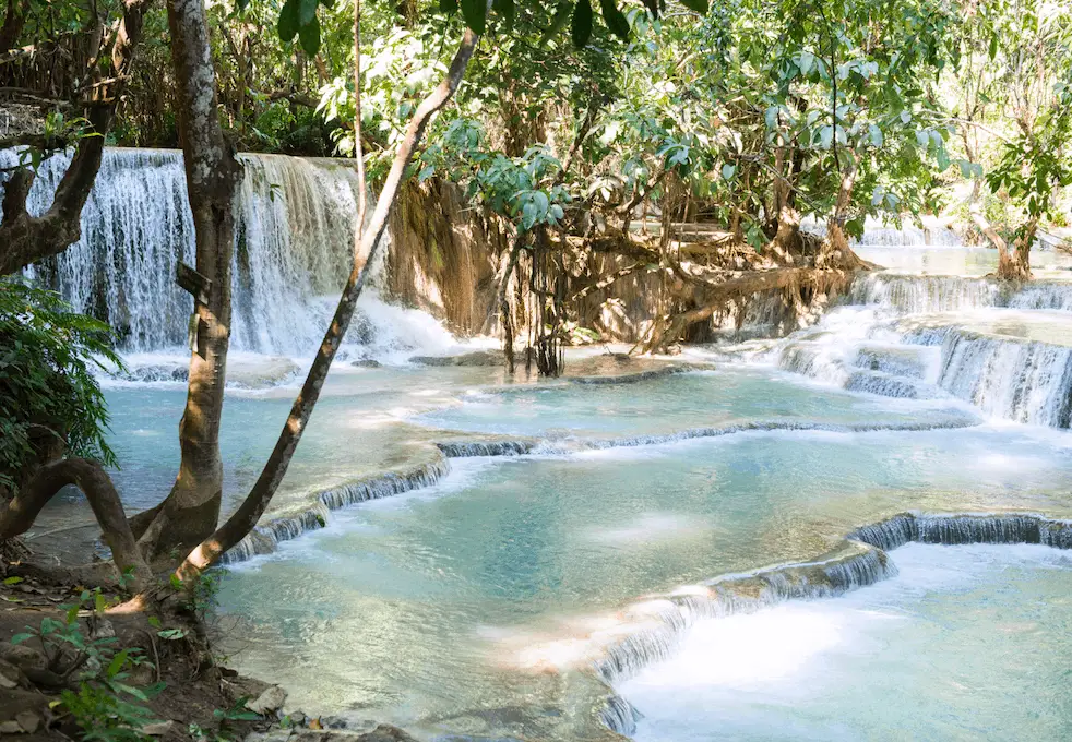 Kuang si waterfalls Luang prabang Laos