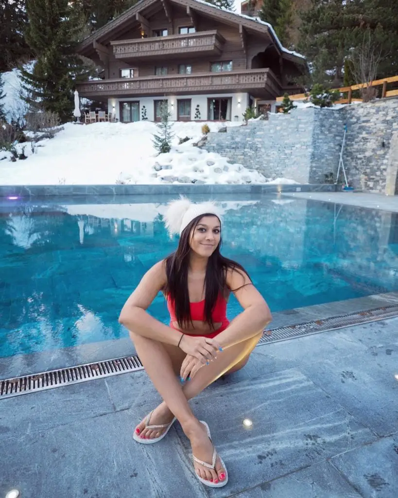 The Ultimate Luxury Ski Chalet - Ultima Crans Montana, Switzerland Bonnie Rakhit revolve luxury ski chalet swimming pool