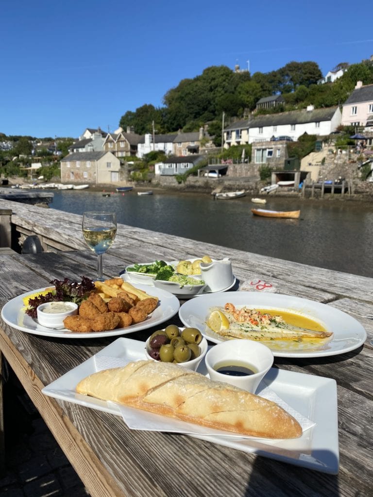 The Ship Inn in Devon Noss Mayo fish and chips