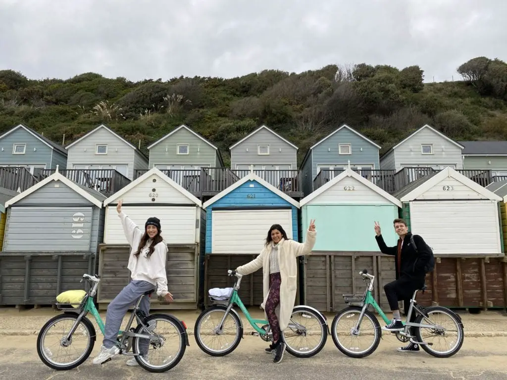 Bonnie Rakhit, Sabrina Chakici and Its Jay Palfrey on Beryl Bikes in Bournemouth