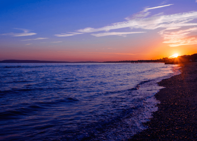 The Perfect UK Staycation Bournemouth beach lodges night beach