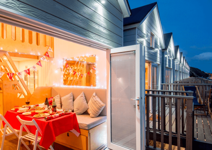 festive season uk holiday bournemouth beach lodges