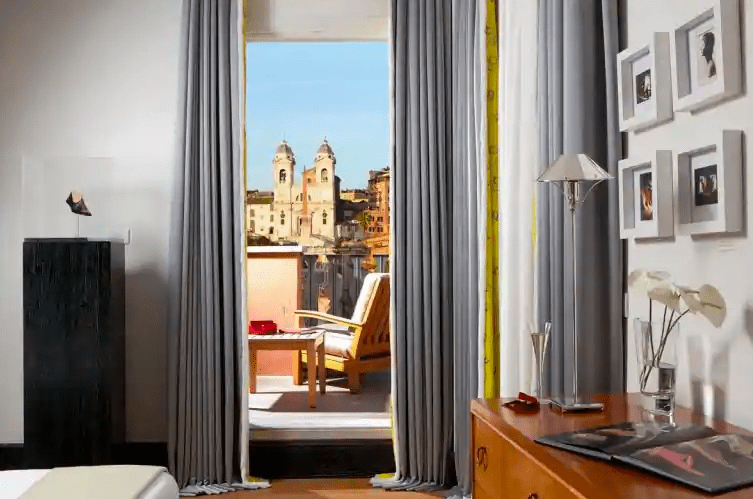 stunning views from the terraces at Portrait Roma - where to stay in Rome