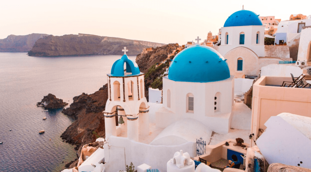 Blue domes of Oia Santorini travel guide best insta locations