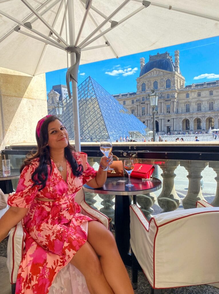 24 hours in Paris and Instagram itinerary Bonnie Rakhit Louvre cafe marly