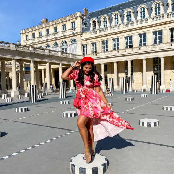 24 hours in Paris and Instagram itinerary Bonnie Rakhit Les Colonnes de Buren Palais Jardin