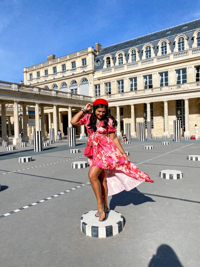 24 hours in Paris and Instagram itinerary Bonnie Rakhit Les Colonnes de Buren Palais Jardin