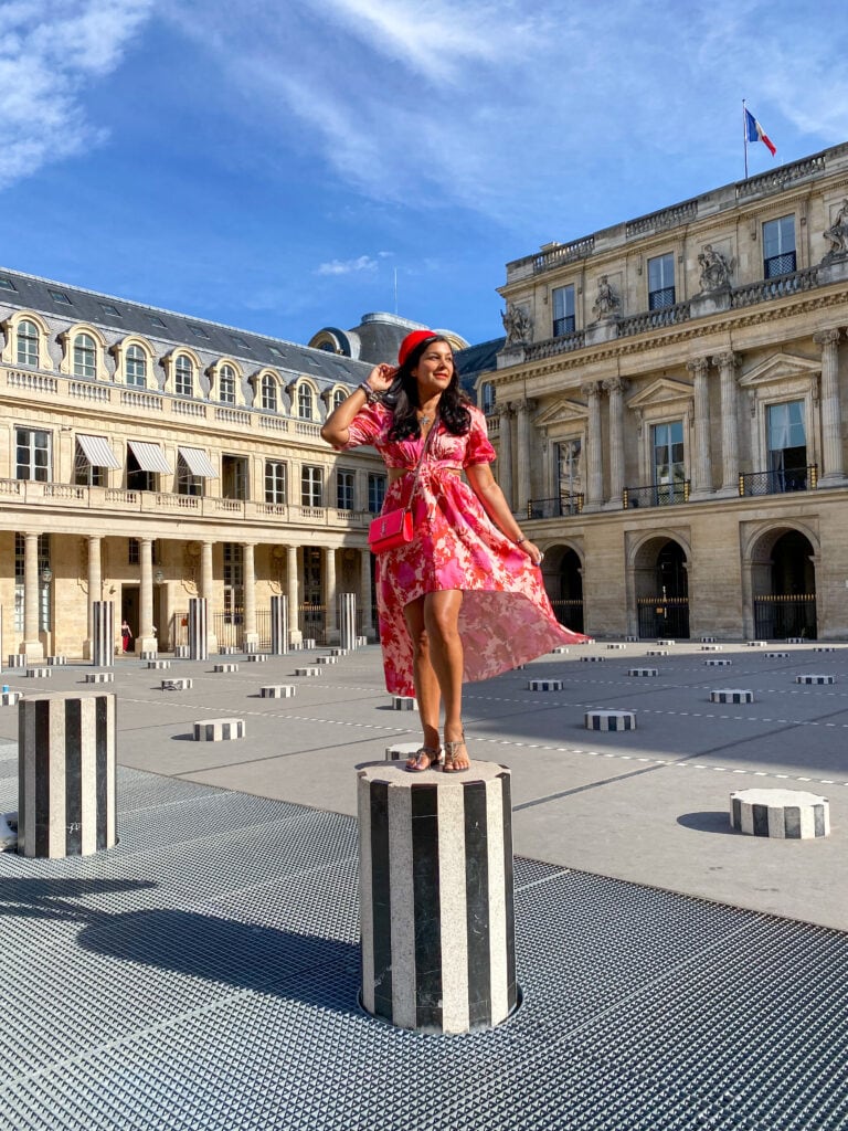 24 hours in Paris and Instagram itinerary Bonnie Rakhit Les Colonnes de Buren Palais du Jardin