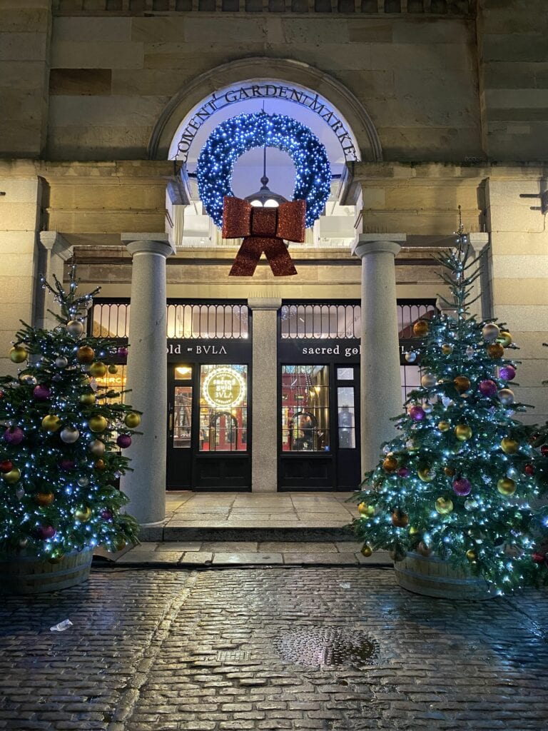 Best Covent garden xmas tree lights London Bonnie Rakhit