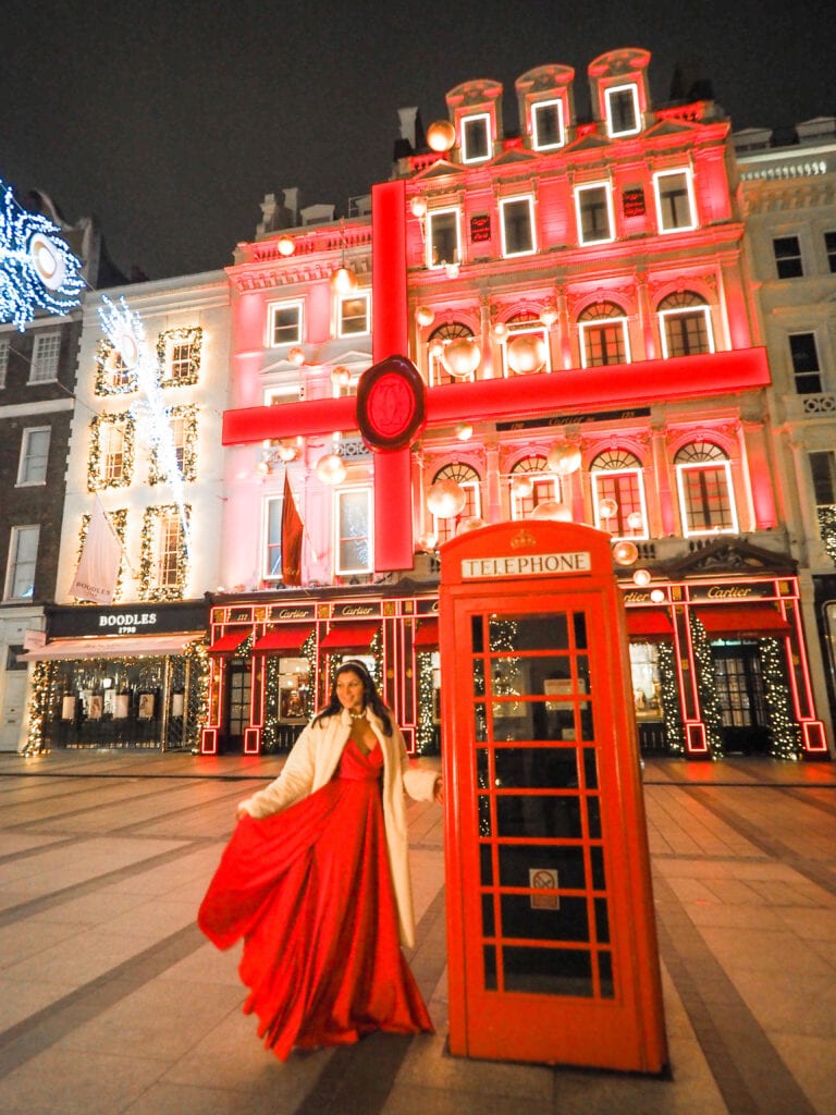 Bond street cartier christmas lights Bonnie Rakhit