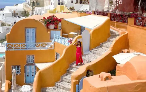 Most instagrammable places to visit in Europe Bonnie Rakhit Santorini Oia insta locations