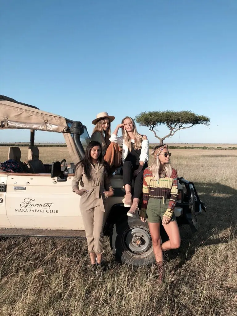 Bonnie Rakhit luxury safari in Africa kenya girls trip girl gang