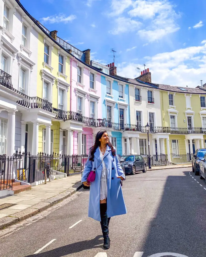 Bonnie in Primrose Hill, One of London's most instagrammable streets