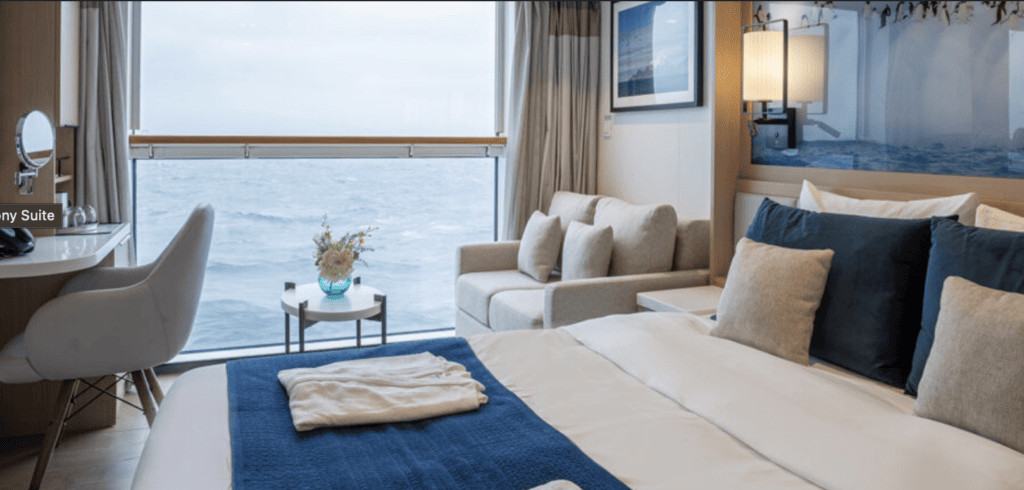 A luxury cabin guide to an Antarctic cruise