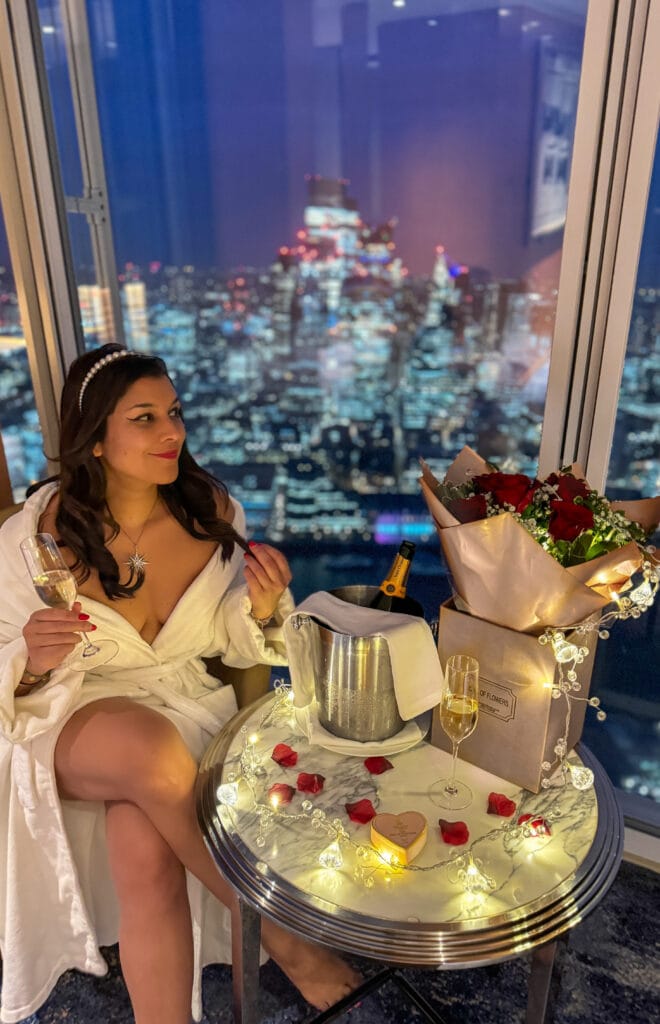 Bonnie Rakhit shard London what to do on valentines day luxury romantic tower bridge view