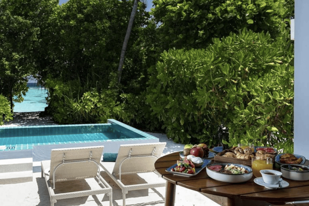 Beach Pool villa at Ifuru Island Maldives affordable luxury 2